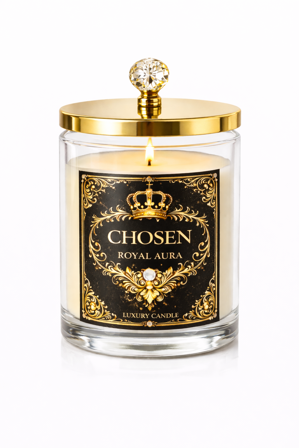 11oz Scented Glass Candle — Clean Soy Blend, Long-Lasting Home Fragrance