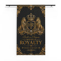 RoyaltY Gold Crest Sheer Window Curtain – 'Built on Purpose, Crowned in Royalty'